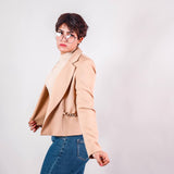 Veste classique courte beige