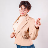 Veste classique courte beige